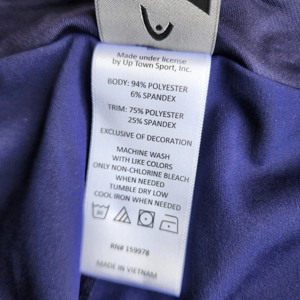 Head Golf Skort Skirt Navy Blue Stretch Pull On Sz M